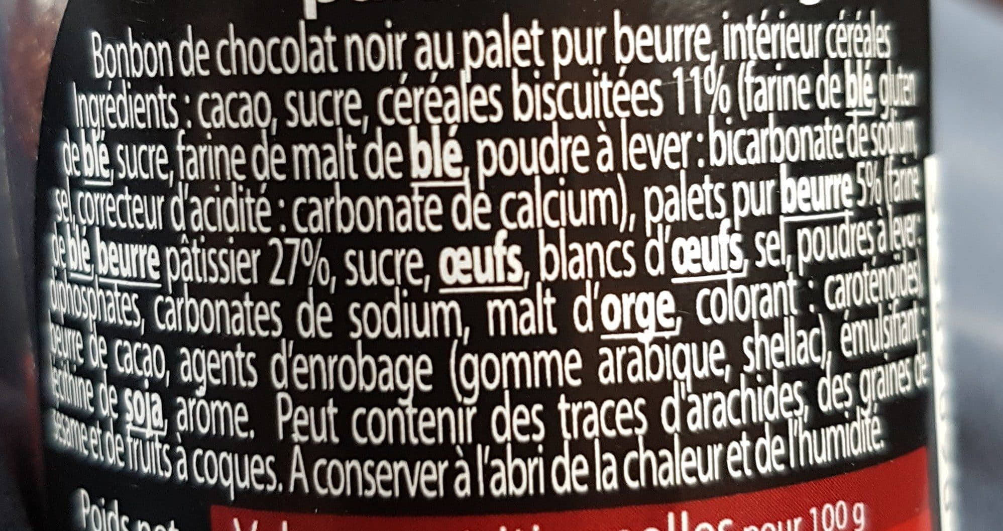 Ty-Gwenn Croustillants Palets Bretons Chocolat Noir packshot