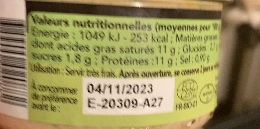 Ty-Gwenn Rillettes sardines fines herbes bio packshot