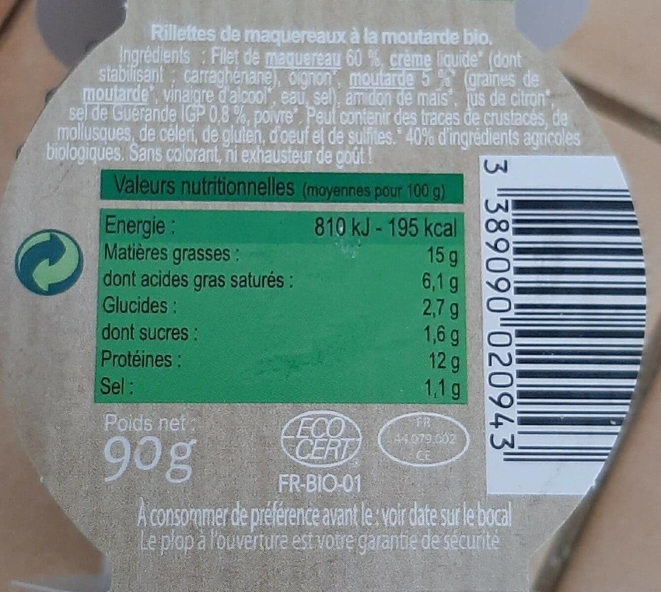 Open Food Facts Rillettes de sardines au fines herbes bio packshot