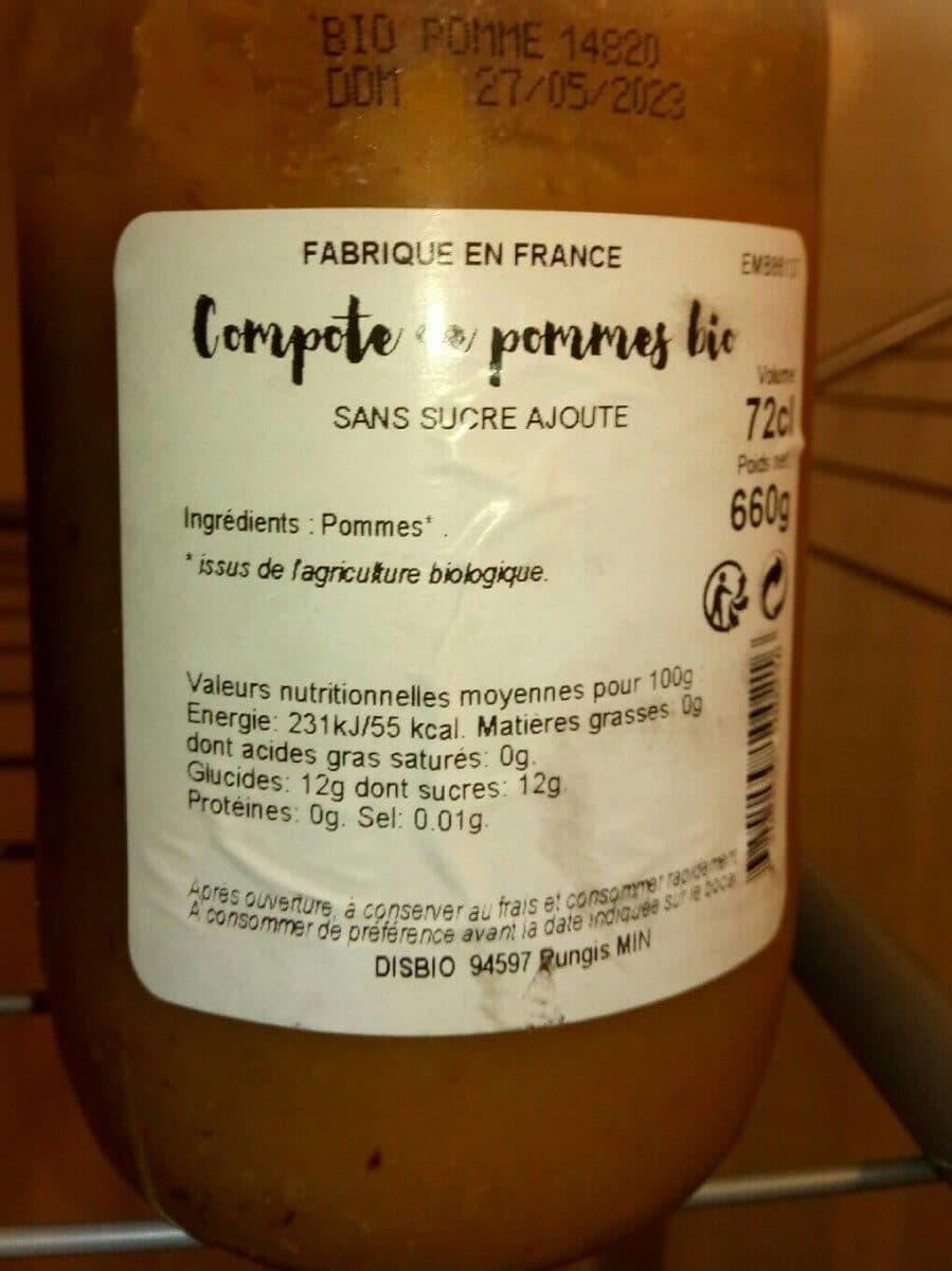 Open Food Facts Compote de pomme packshot