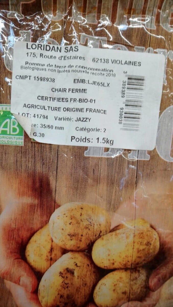 Open Food Facts Pomme de terre packshot