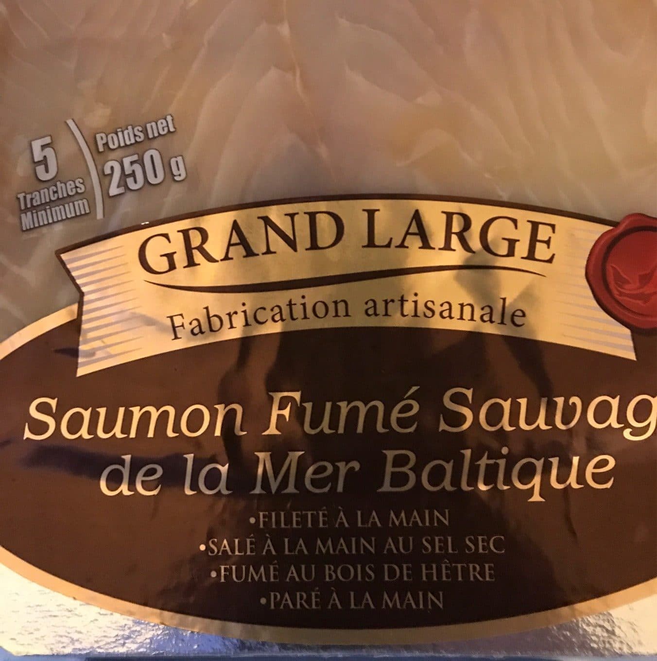 Grand Large Saumon fumé sauvage de la mer Baltique packshot