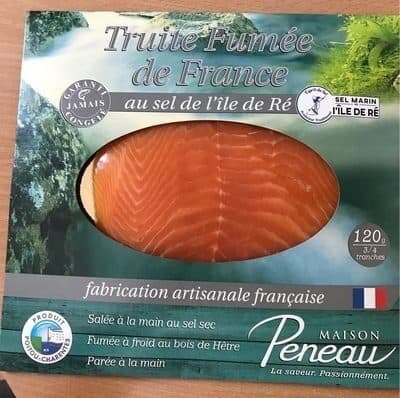 Maison Peneau Truite fumée au sel de l'île de Ré packshot