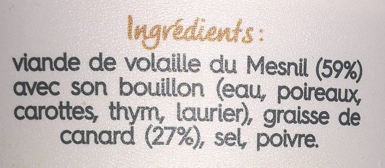 La Vie Claire Rillettes volailles packshot