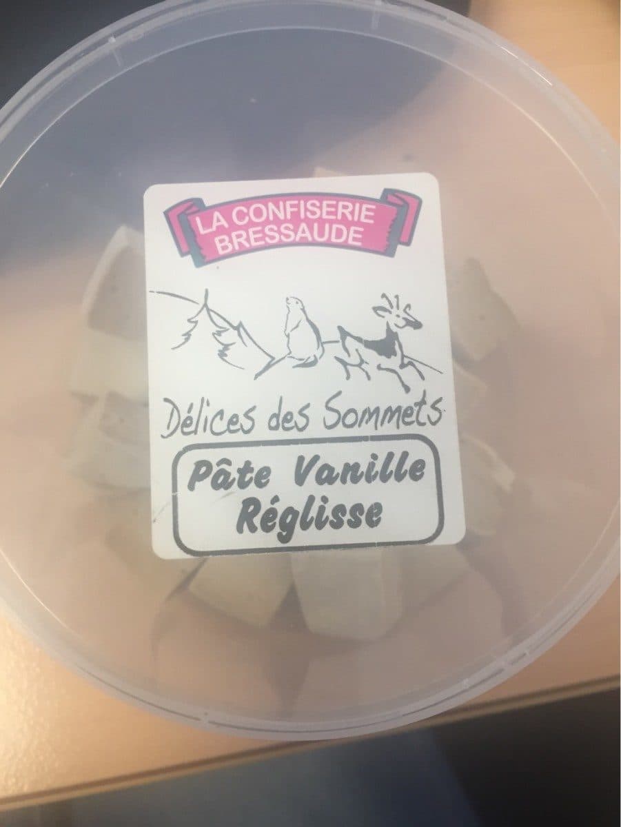 La Confiserie Bressaude Pate vanille à la réglisse packshot