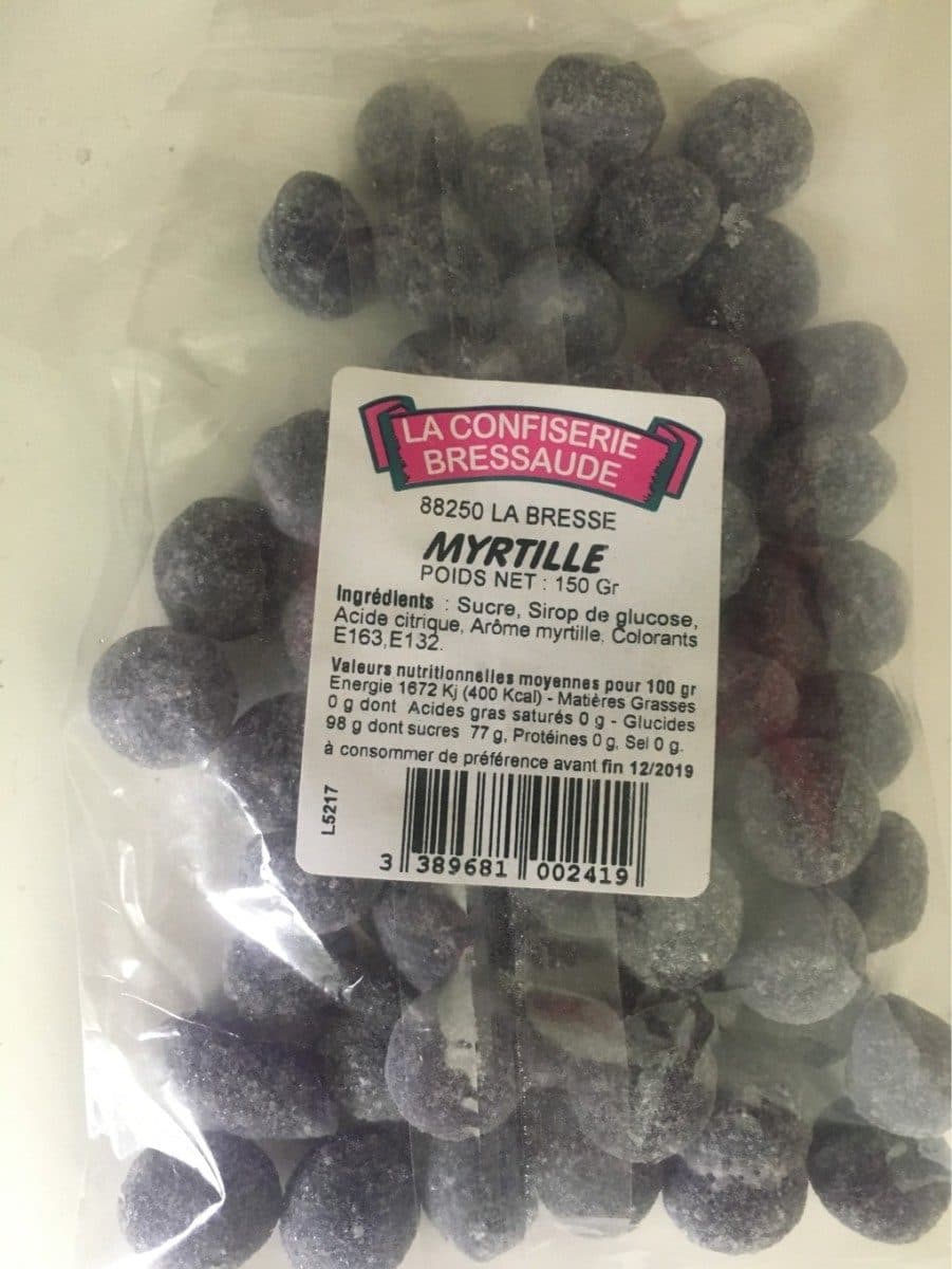 La Confiserie Bressaude Myrtille packshot