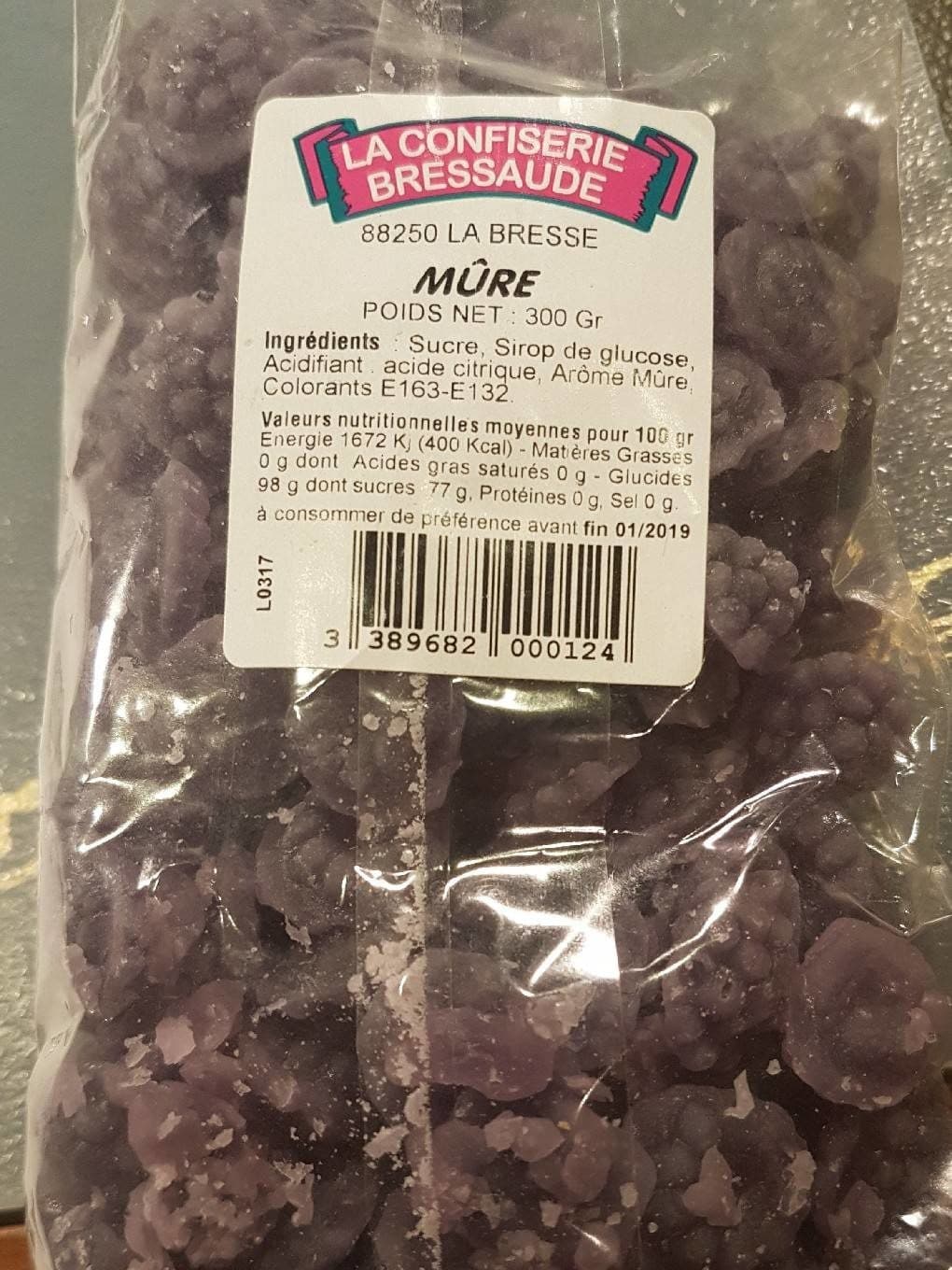 La Confiserie Bressaude Mûre packshot