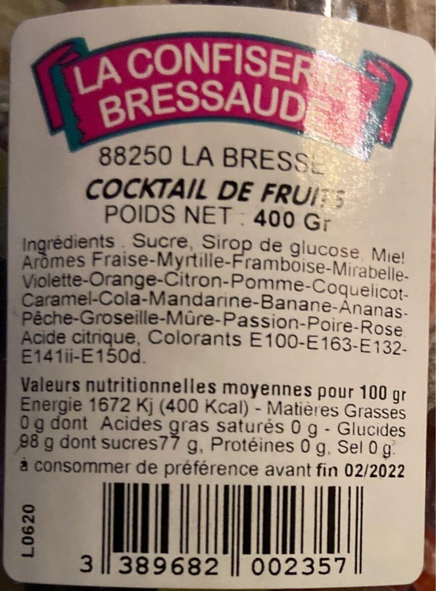 Open Food Facts Cocktail de fruits packshot