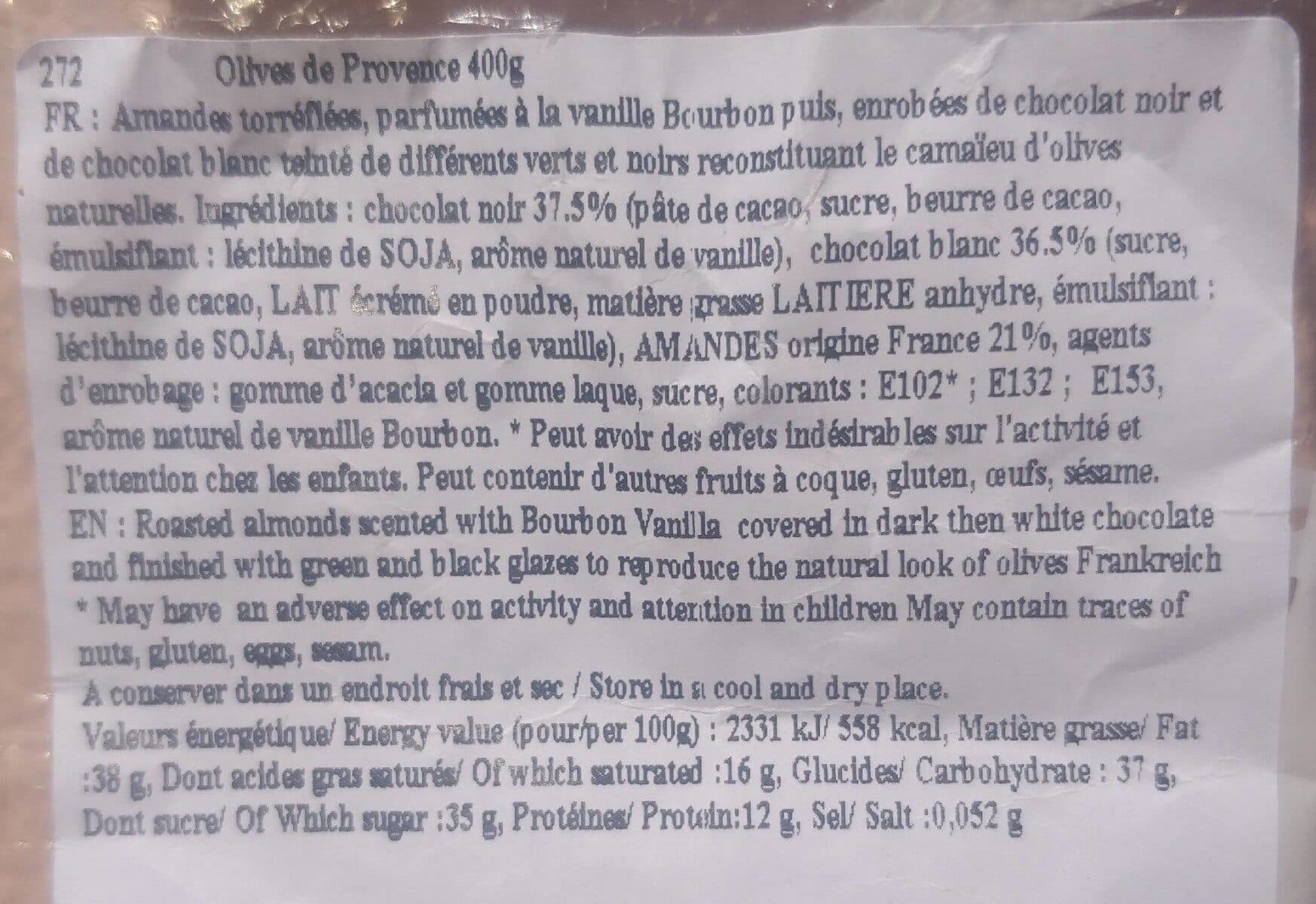 Open Food Facts Olives de provence packshot