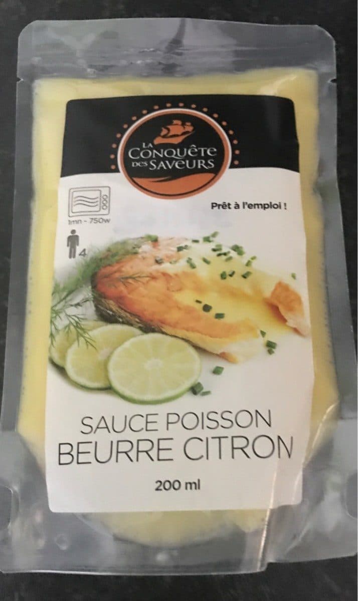 La Conquête des Saveurs Sauce poisson beurre citron packshot