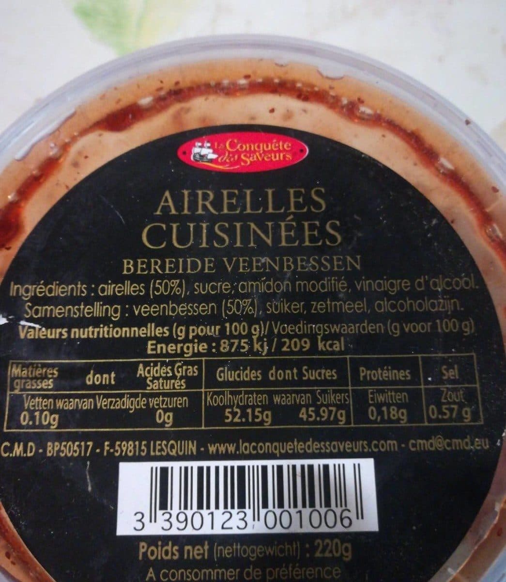 La Conquête des Saveurs Airelles cuisinées packshot