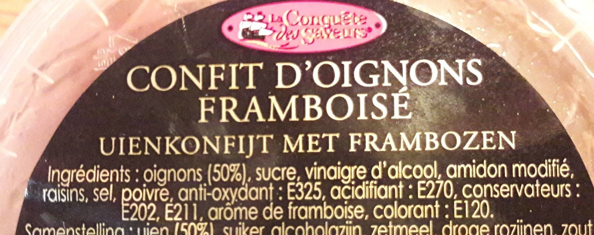 La Conquête Des Saveurs Confit d'oignons framboisé packshot