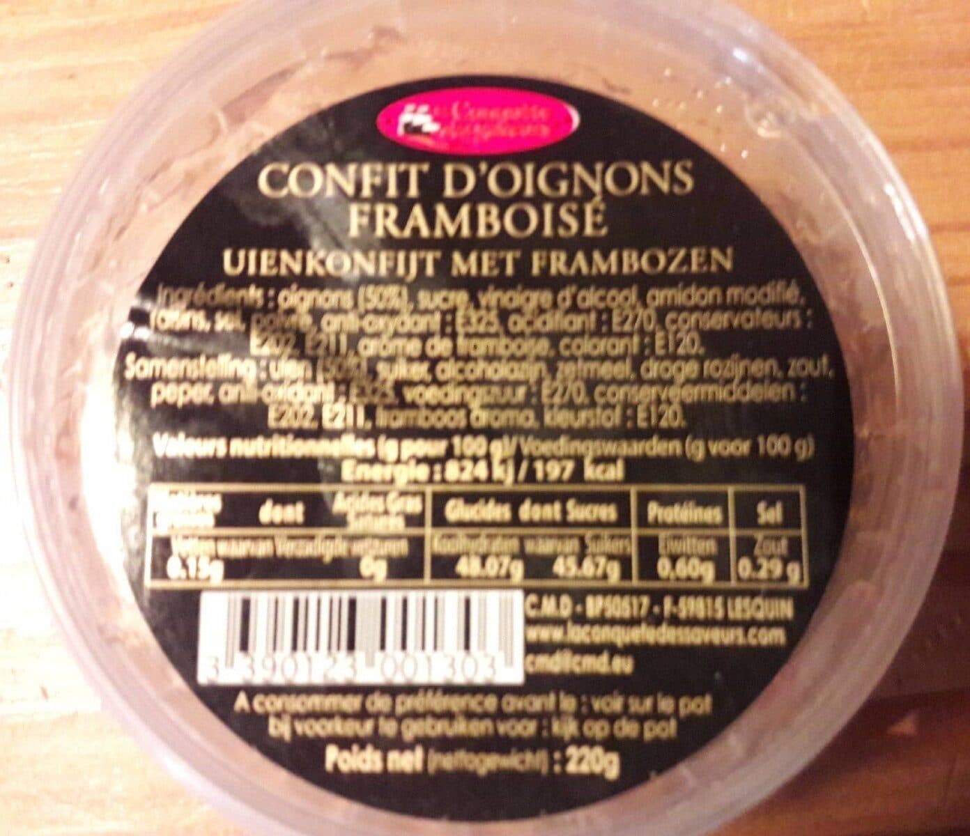 La Conquête Des Saveurs Confit d'oignons framboisé packshot