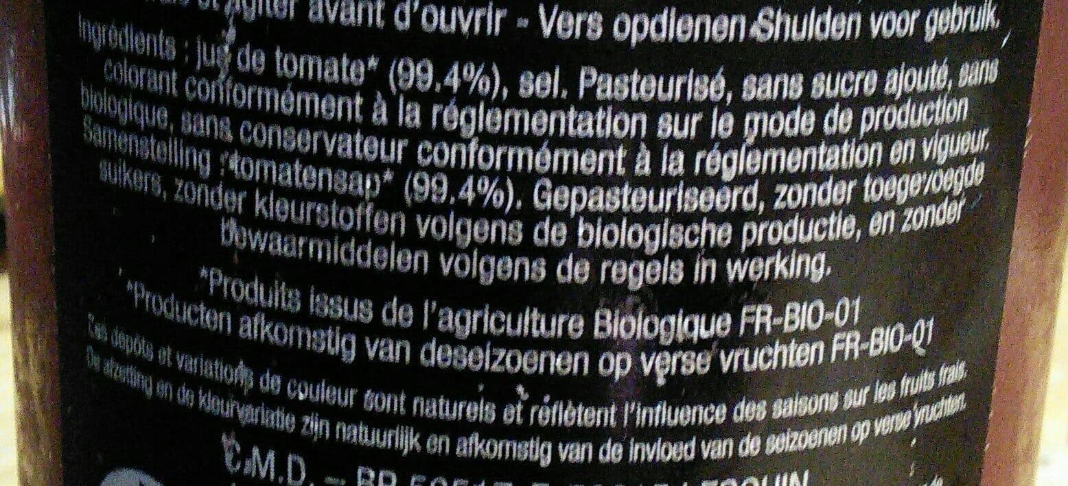 Feria de Fruits Jus de tomates bio packshot