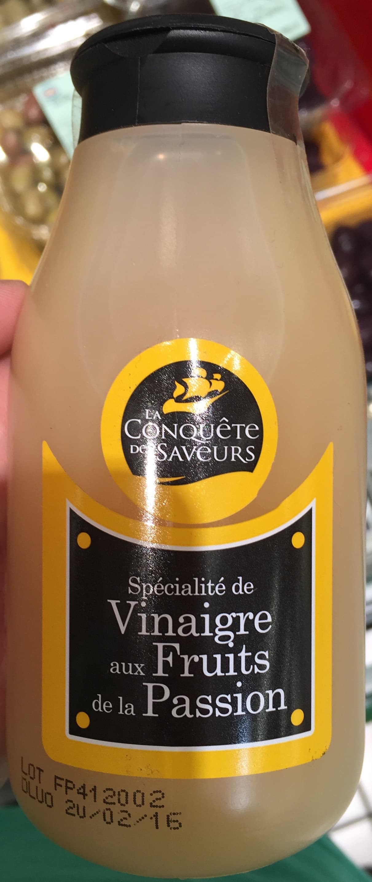 La Conquête des Saveurs Spécialité de vinaigre aux fruits de la passion (Acidité 5°) packshot