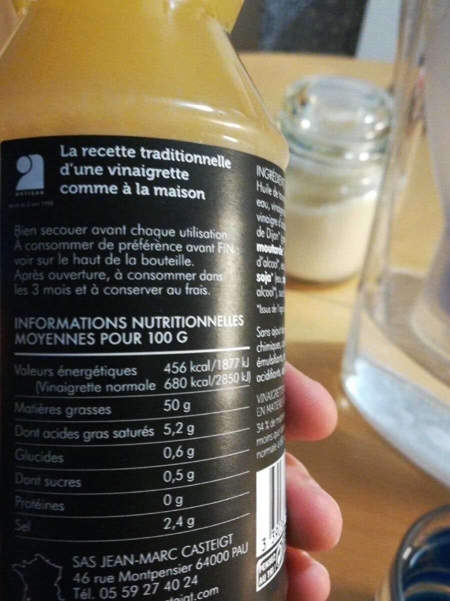Open Food Facts La vinaigrette bio nature packshot