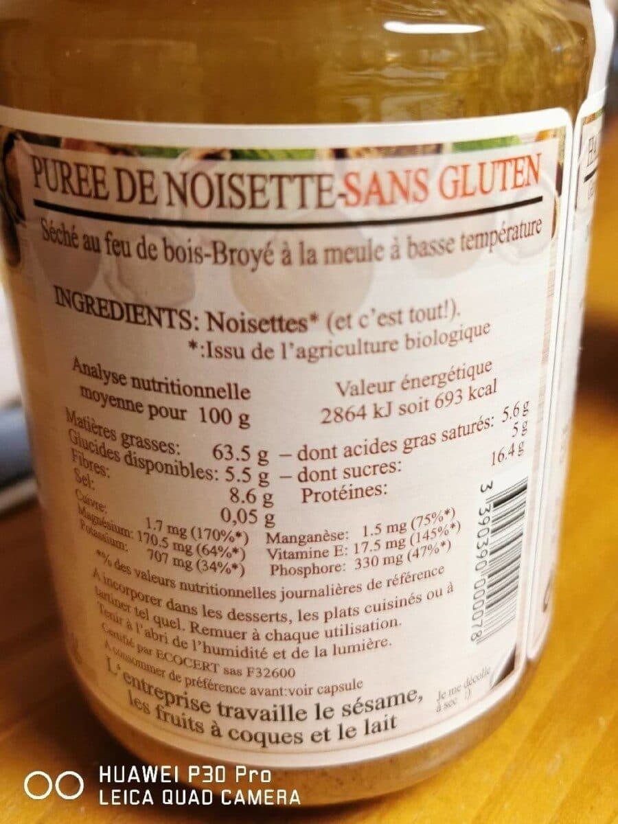 Jean Hervé Purée de noisette packshot