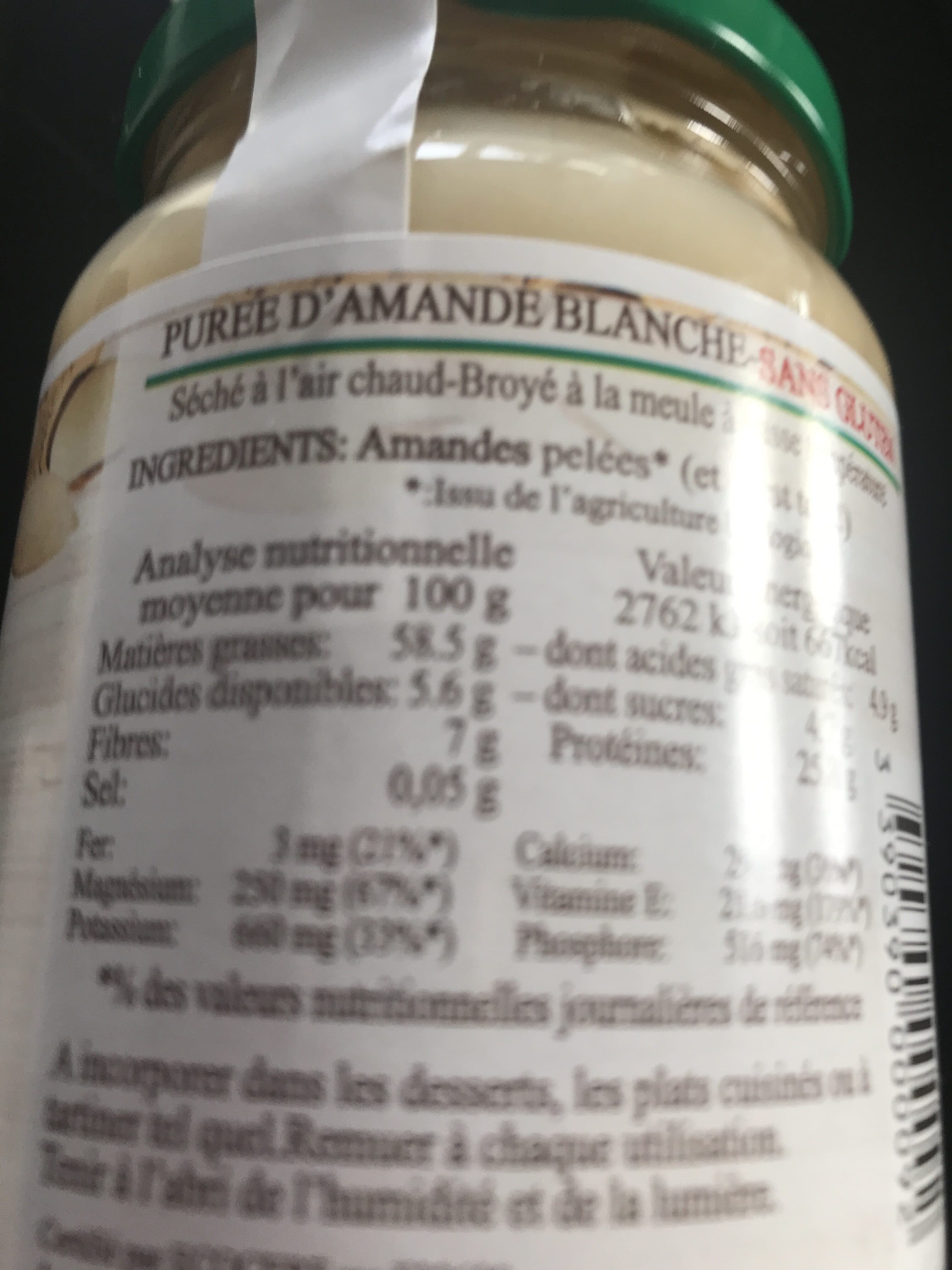 Jean Hervé Purée Amande Blanche packshot
