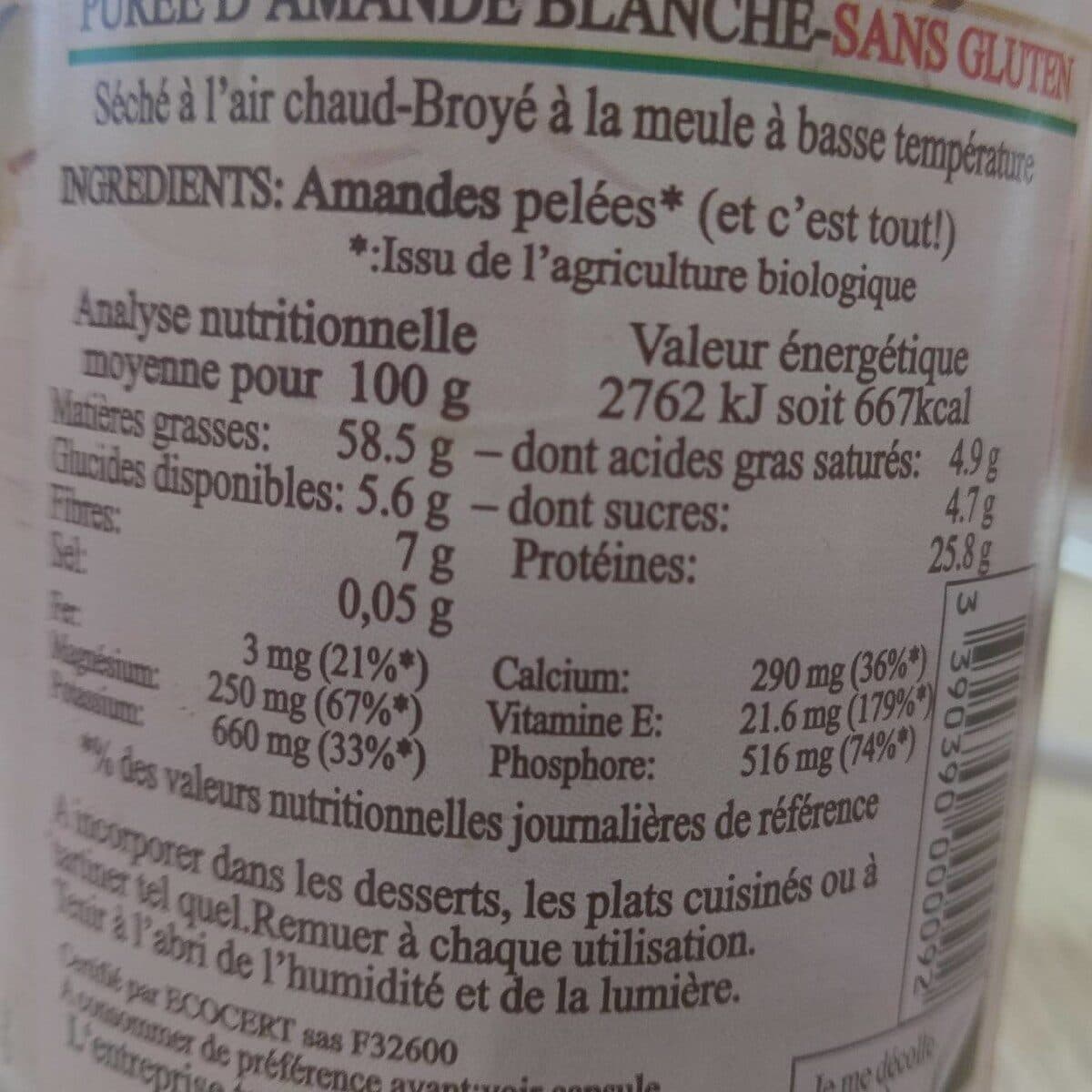 Jean Hervé Purée Amande Blanche packshot