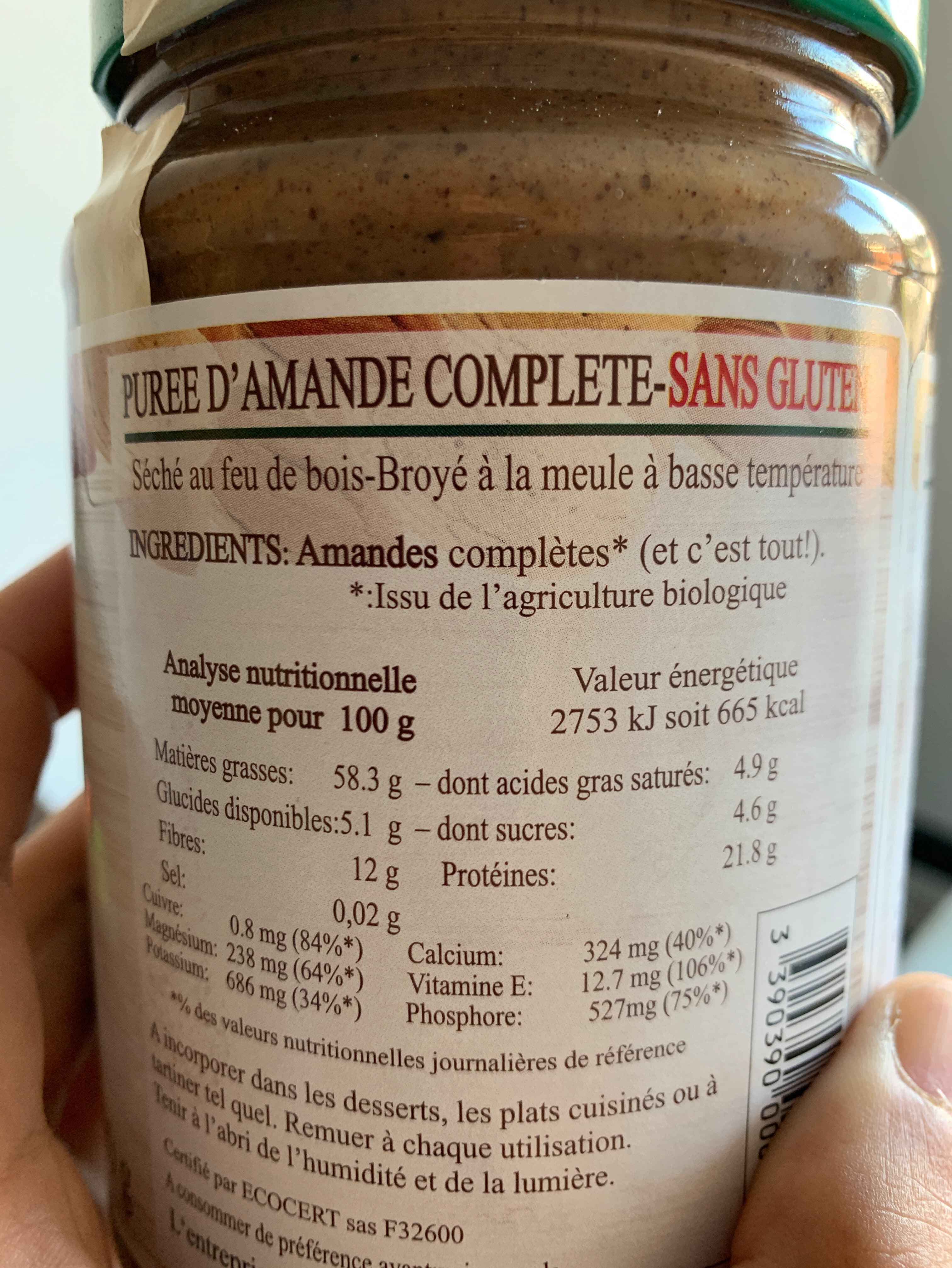 Jean Hervé Purée amande complète packshot