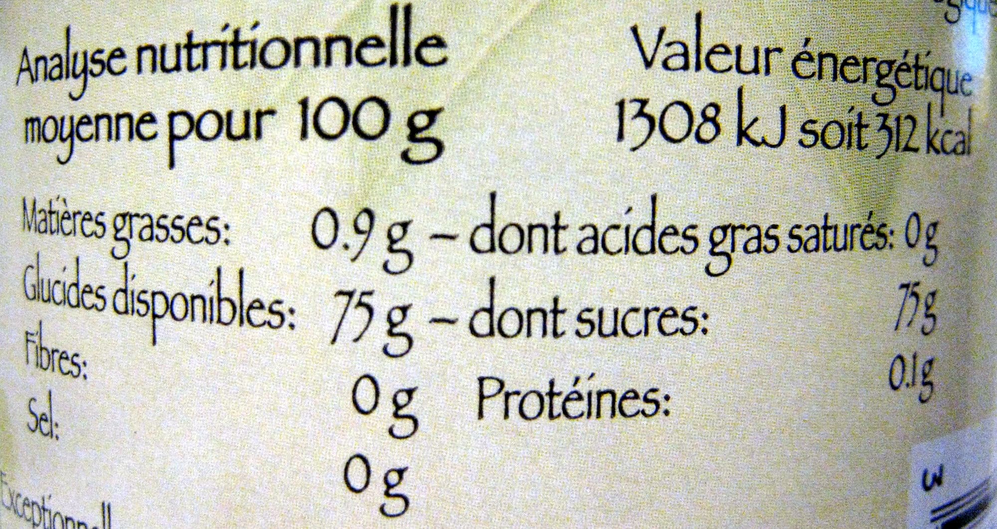 Jean Hervé Sirop d'agave packshot