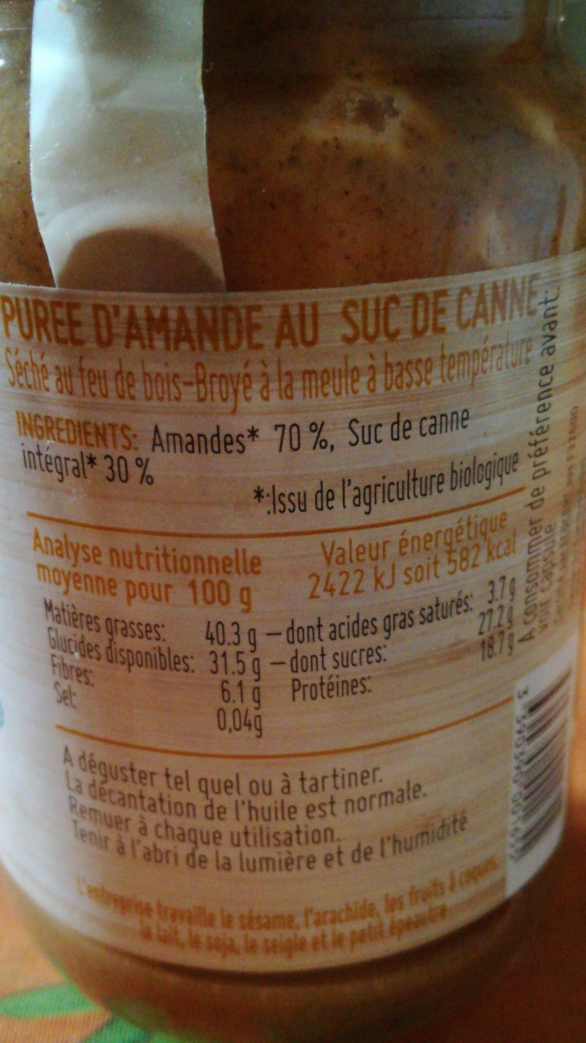 Ti! Bio Purée d'amande au sucre de canne packshot