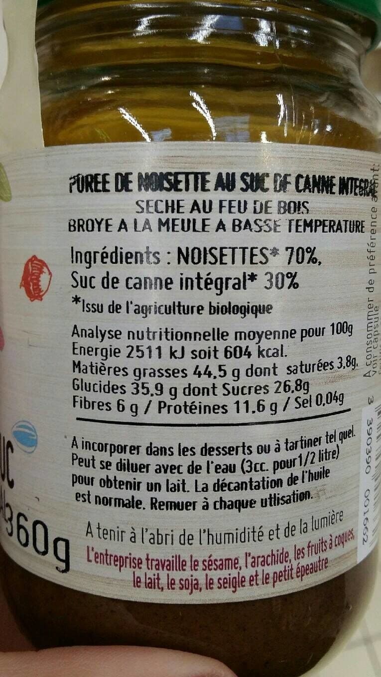 Ti ! Bio Noisette au suc packshot