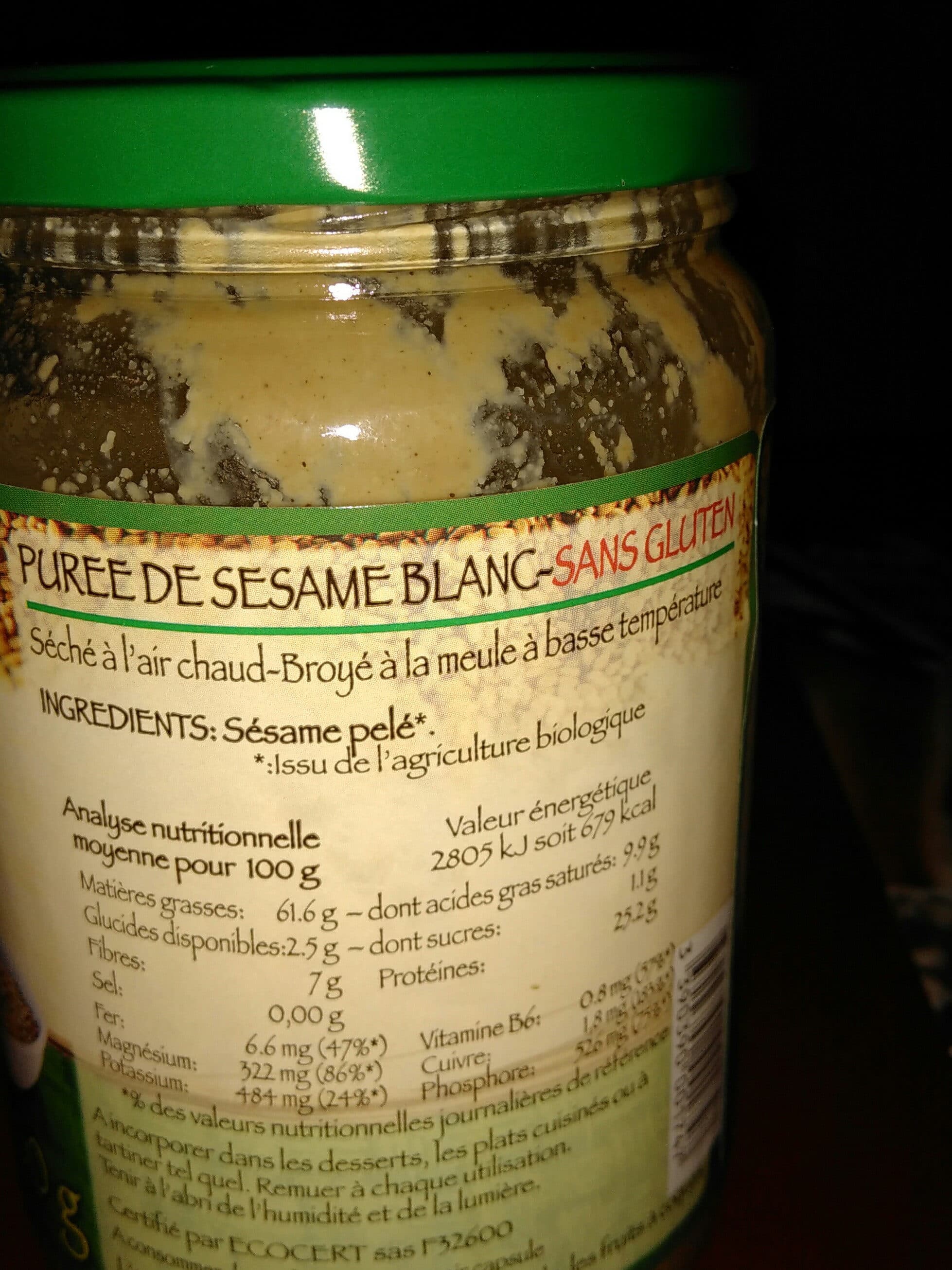 Jean herve Purée Tahin Sésame blanc packshot