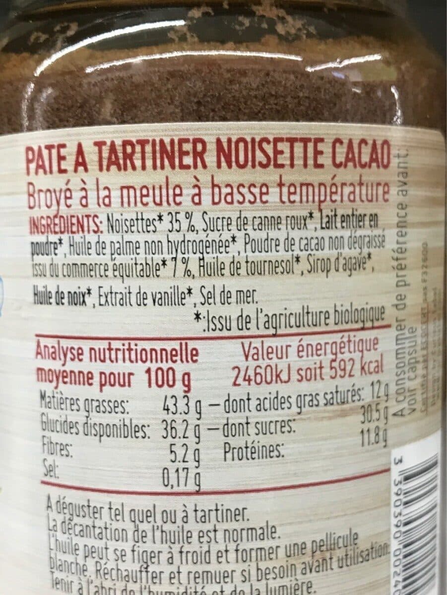 Ti Bio Noisette cacao eclats de noisette packshot