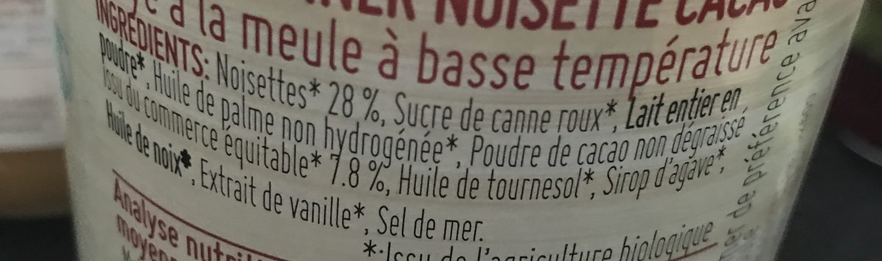Selection des mousquetaires Pâte à tartiner noisette cacao packshot