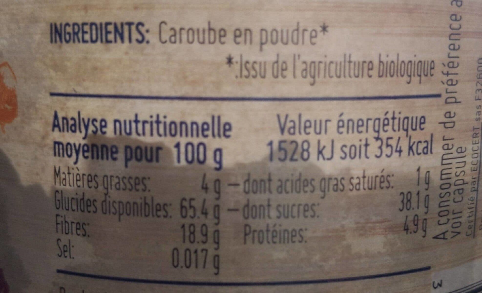Ti!bio Poudre de Caroube packshot