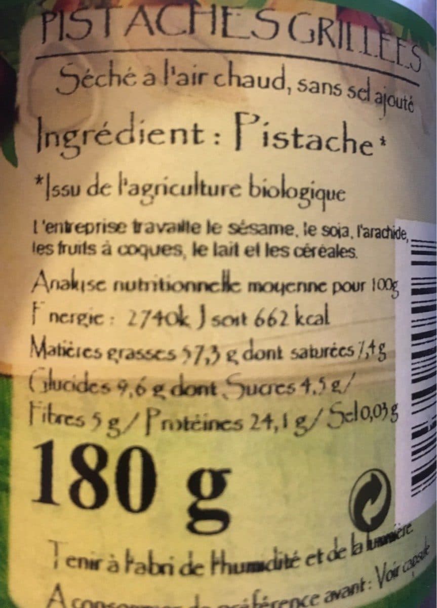 Jean Hervé Pistaches séchées packshot