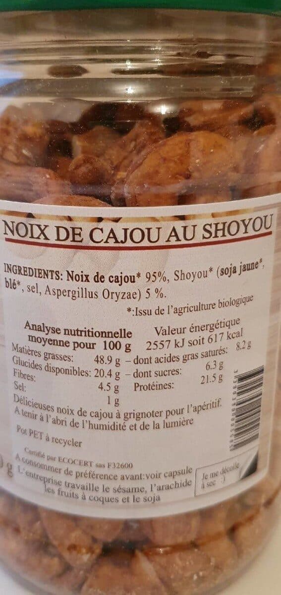 Jean Hervé Noix de cajou au shoyou packshot