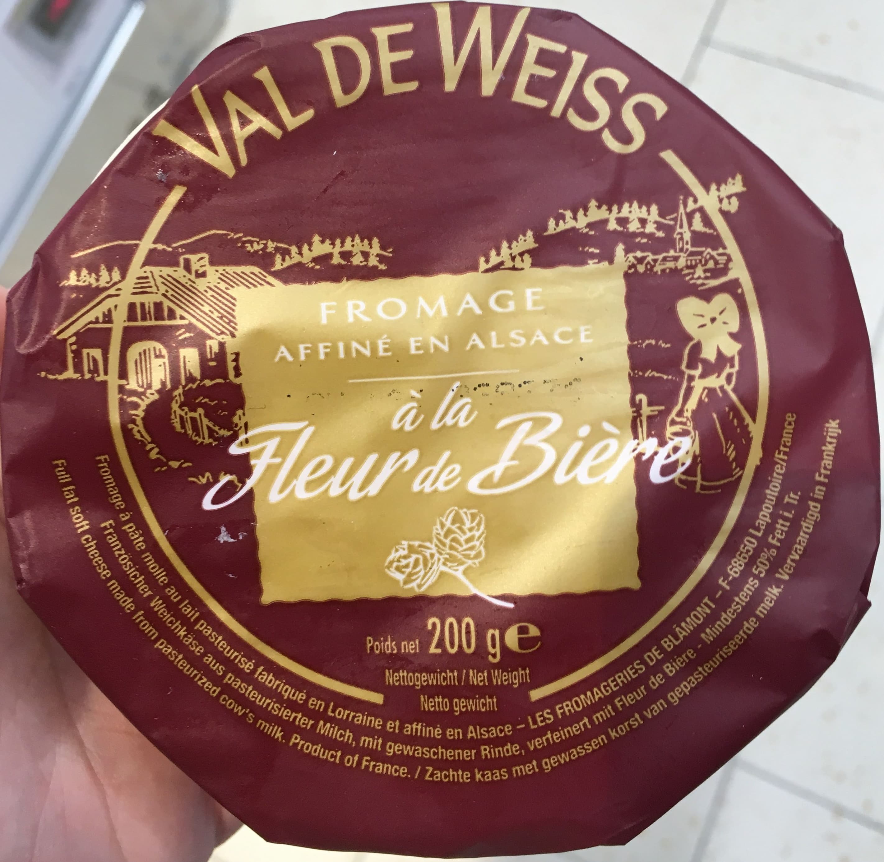 Val de Weiss Fromage à la fleur de Bière (28% MG) packshot