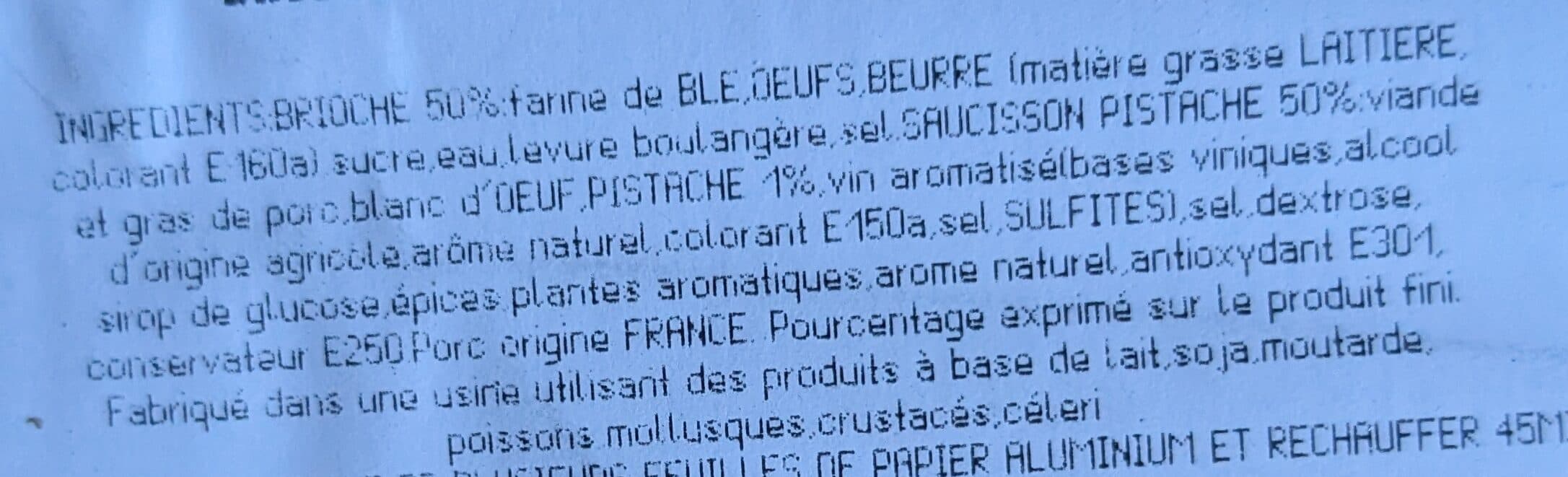 Gast Brioche au saucisson pistaché packshot
