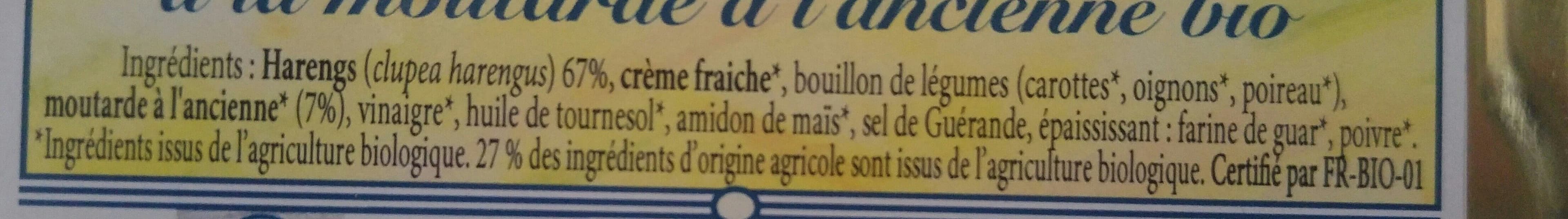 Open Food Facts Filets de Harengs à la moutarde à l'ancienne bio packshot