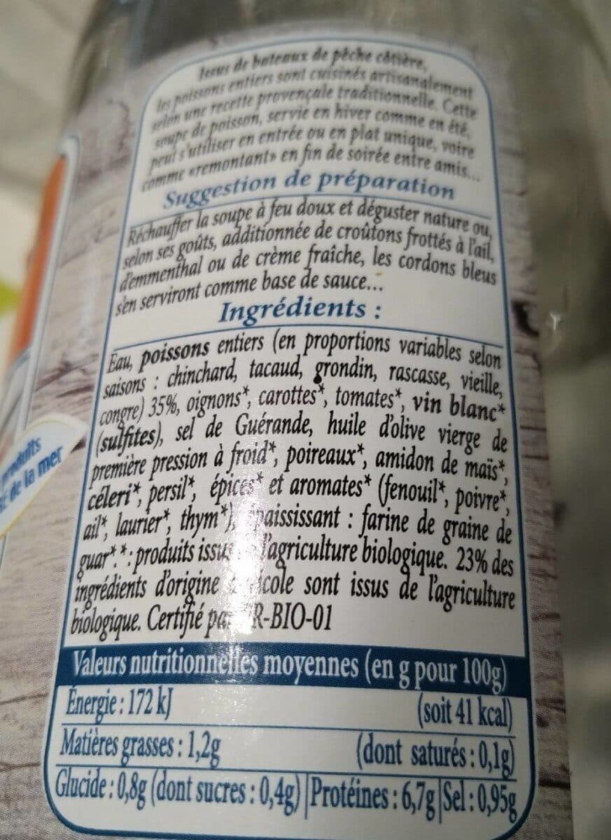 Open Food Facts Soupe Poisson Provencale packshot