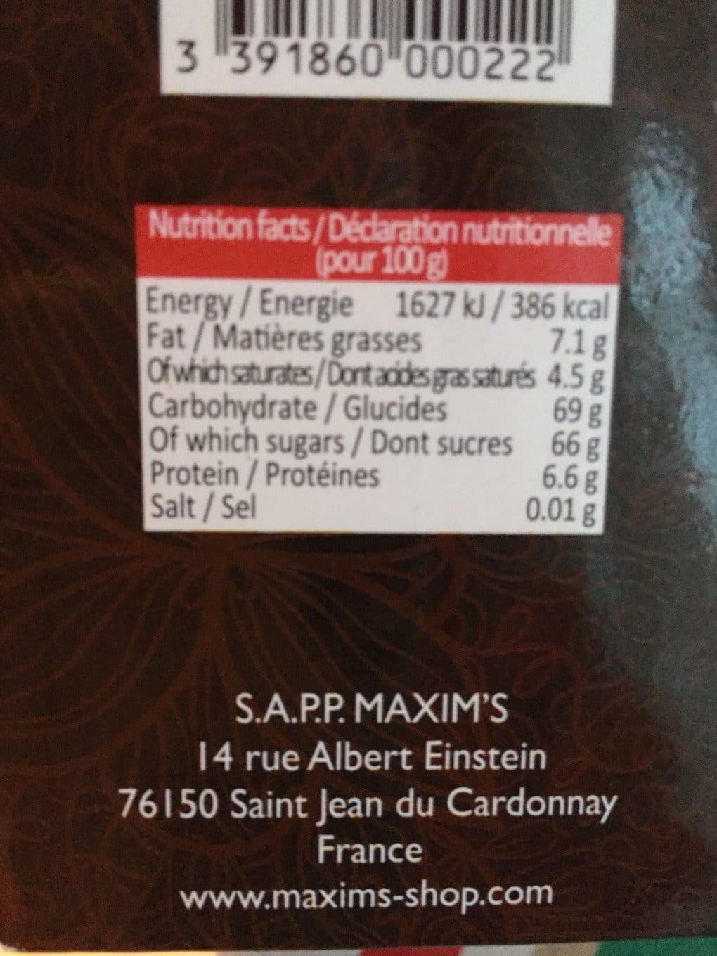 Maxim s de paris Chocolat En Poudre packshot