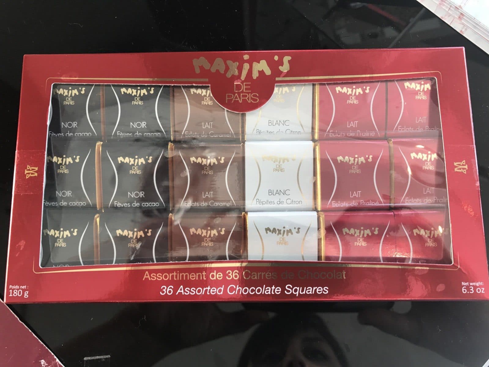 Maxim's 36 Carrés De Chocolat packshot