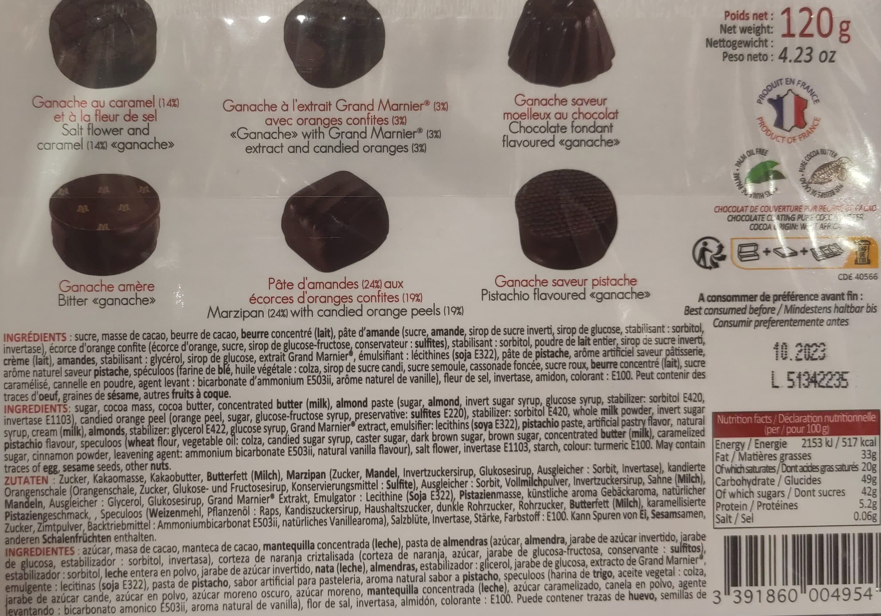 Maxim's Assortiment Exclusif De 12 Chocolats Noirs packshot