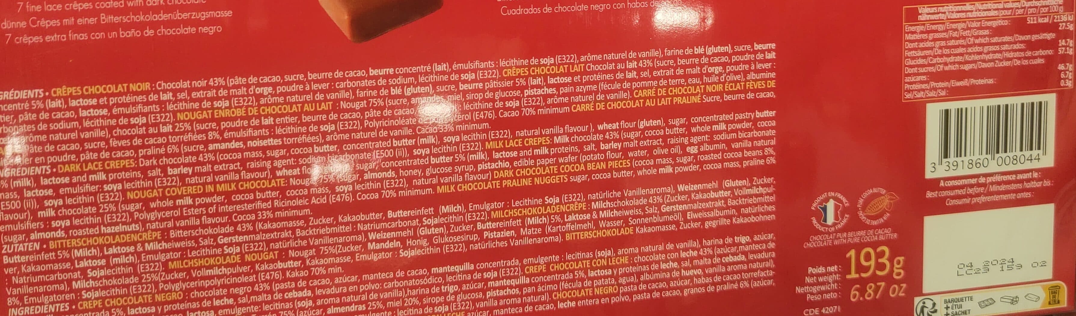 Maxim's Coffret Découverte De Spécialités Au Chocolat Maxim's packshot