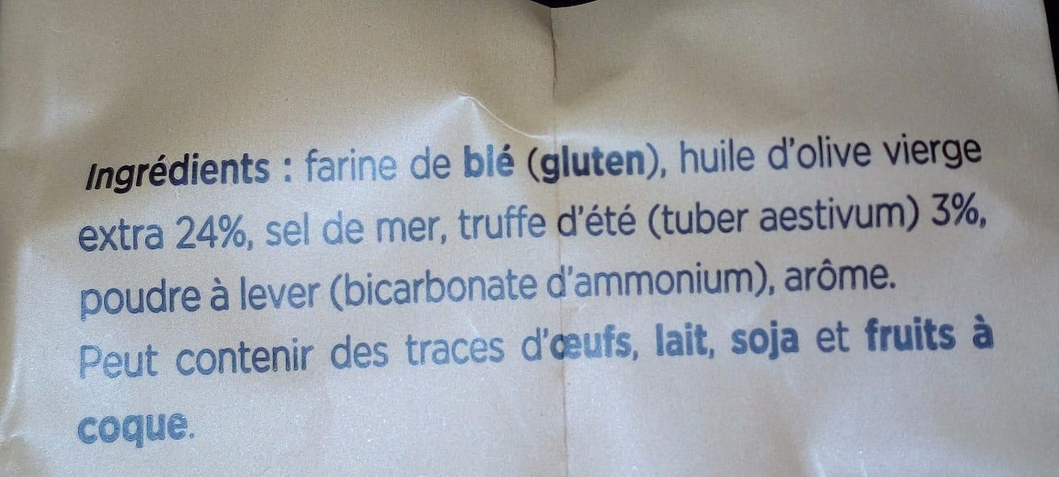 Artisan de la truffe Paris Biscuits apéritifs à la truffe d'été packshot