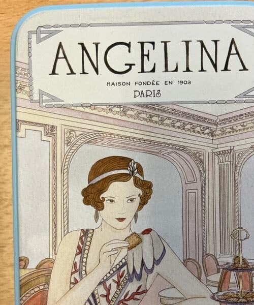 Angelina Boîte Fer Crêpes Dentelles Enrobées De Chocolat Noir packshot