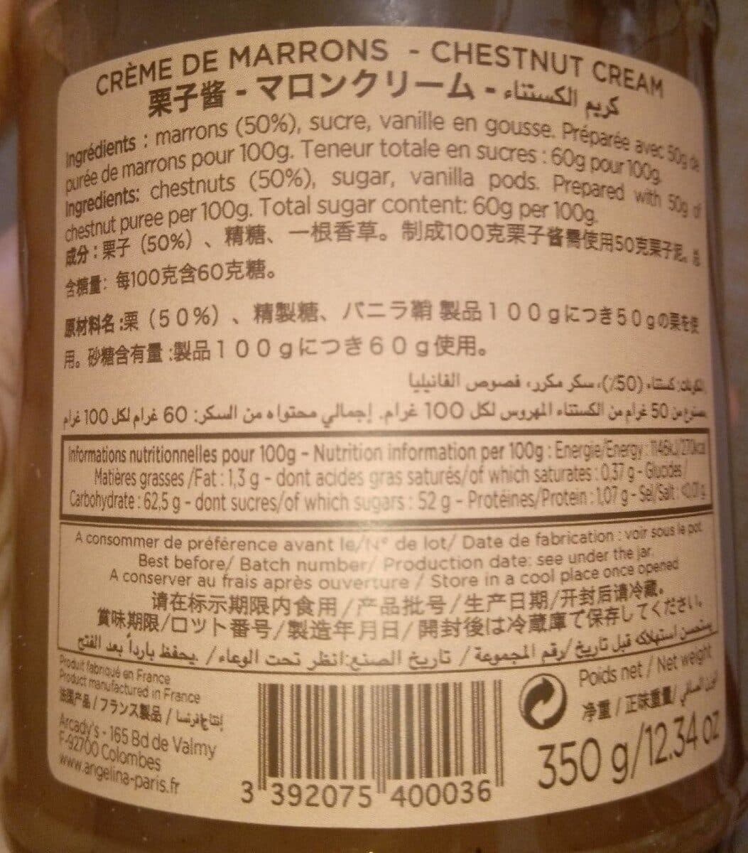 Angelina Creme de marrons packshot