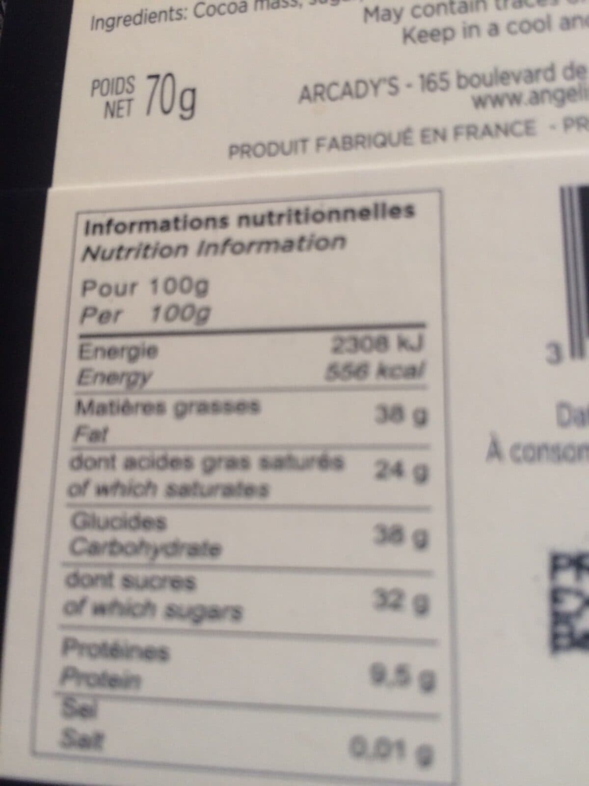 Angelina 18 Napolitains Chocolat Noir packshot