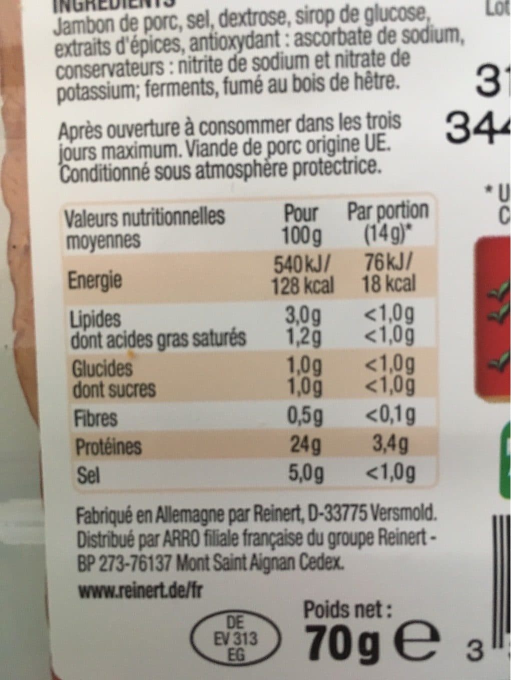Arro Jambon Cru Fumé packshot