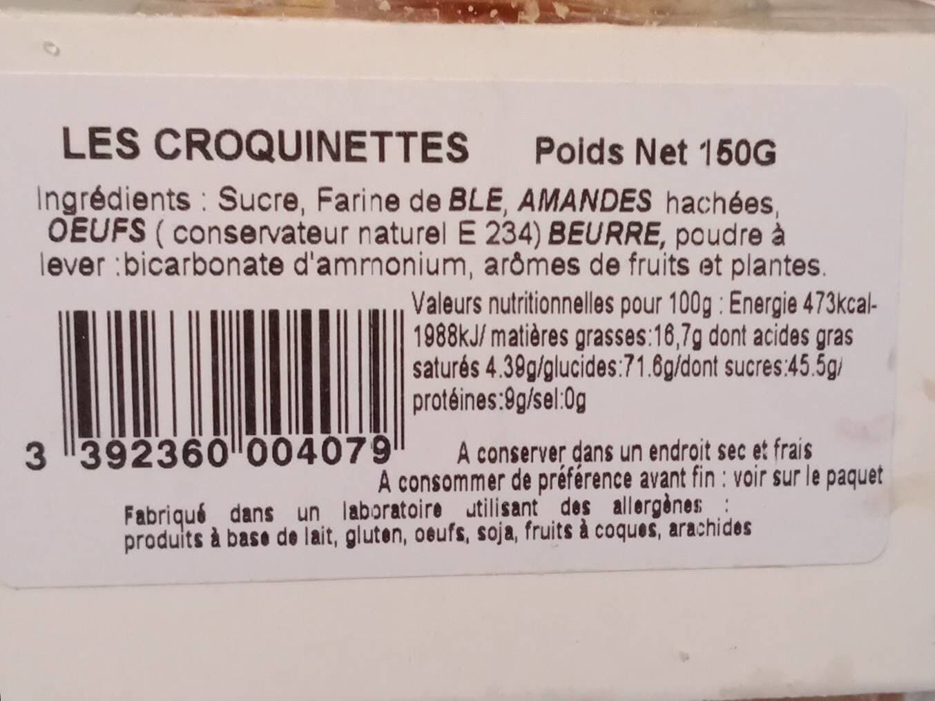 Open Food Facts Les Croquinettes packshot
