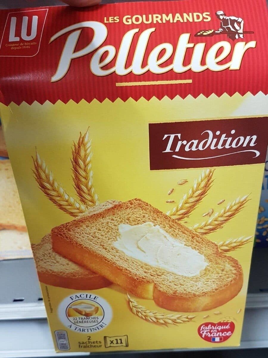 LU Les gourmands Pelletier Biscottes Tradition packshot