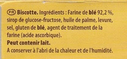 LU Les gourmands Pelletier Biscottes Tradition packshot