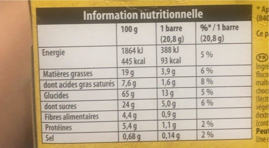Lu LU - Grany Chocolate 5 Cereals Bar x6, 125g (4.5oz) packshot